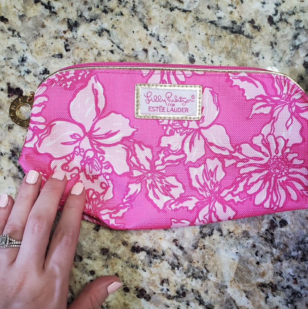 Lily Pulizter for Estee Lauder make-up bag